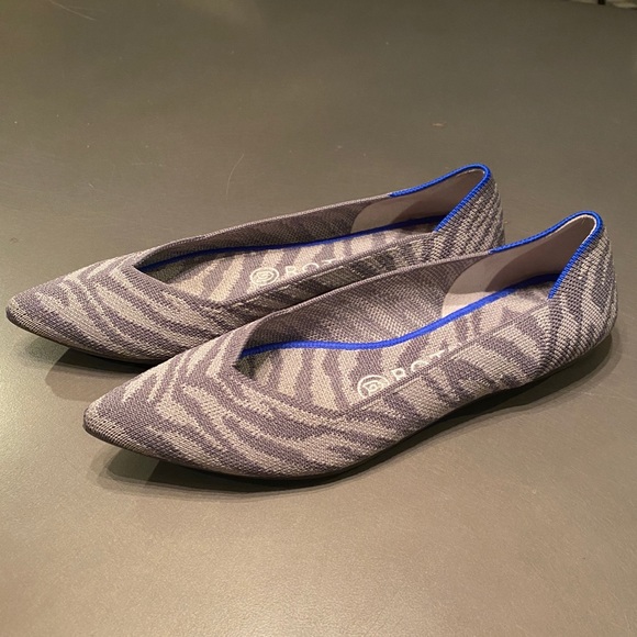 EUC rothys point retired zebra print flats - Picture 1 of 6